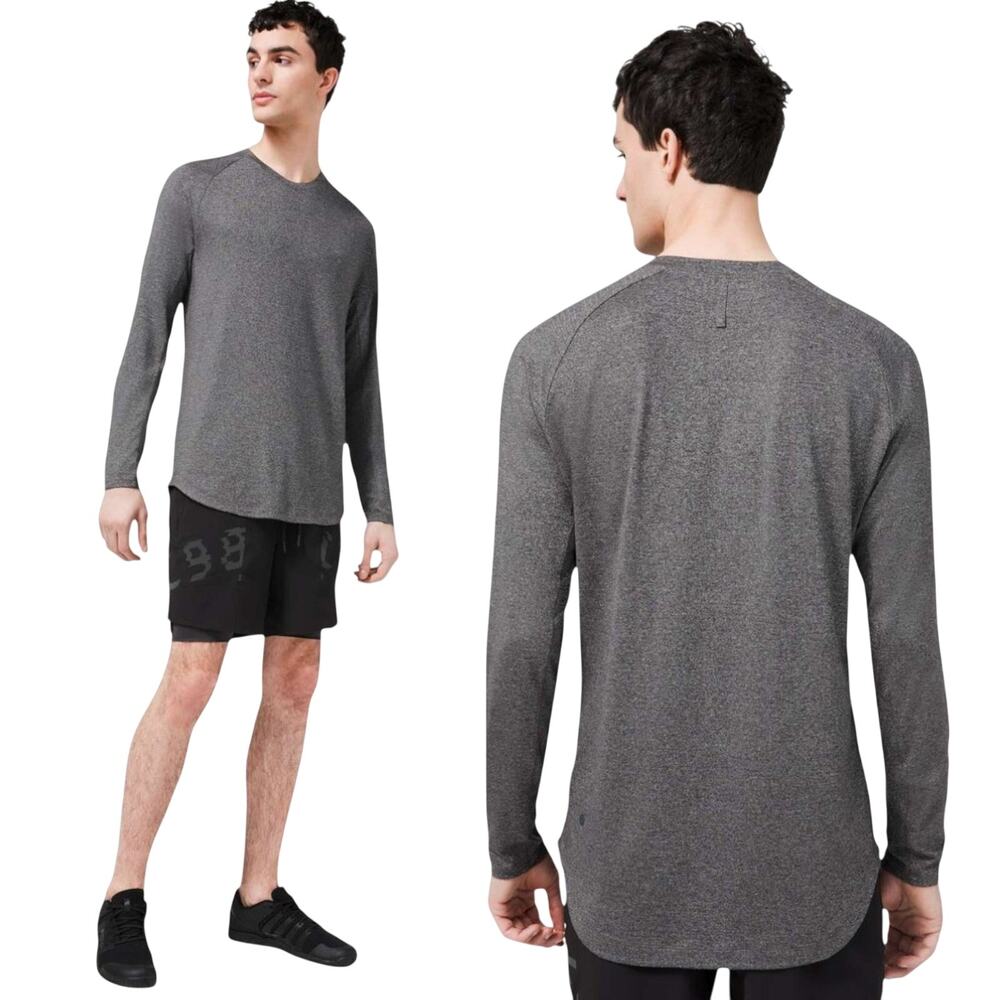 LULULEMON Drysense Long Sleeve Men's Size XXL Black / Rhino Grey